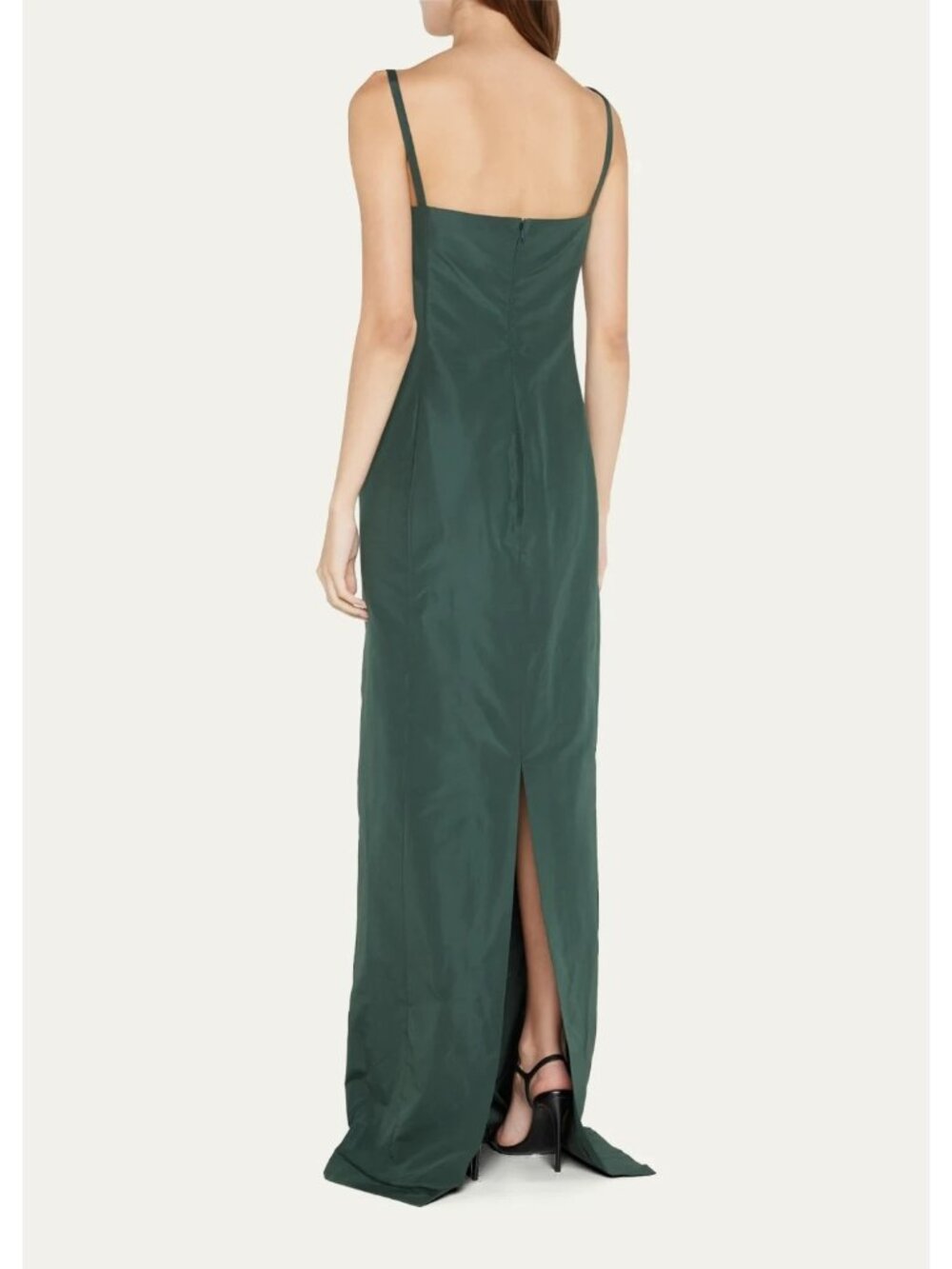 NWT Ralph Lauren Collection Krystina Faille Evening Gown in Green Column 10 - Picture 13 of 14
